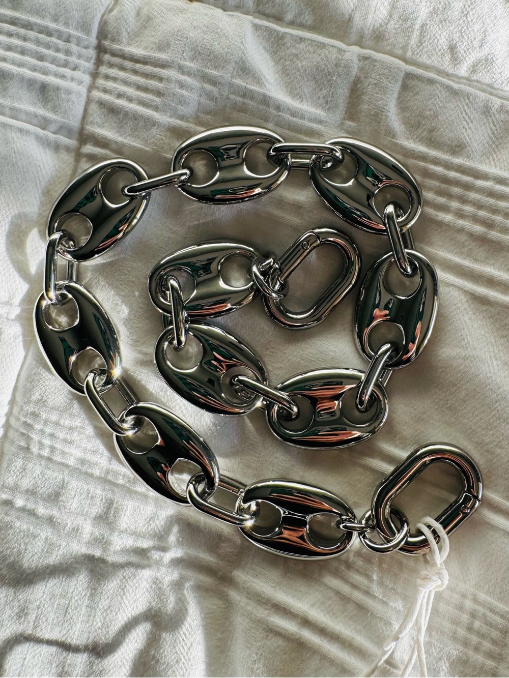 Clare V Silver Mariner Chain Shortie Strap